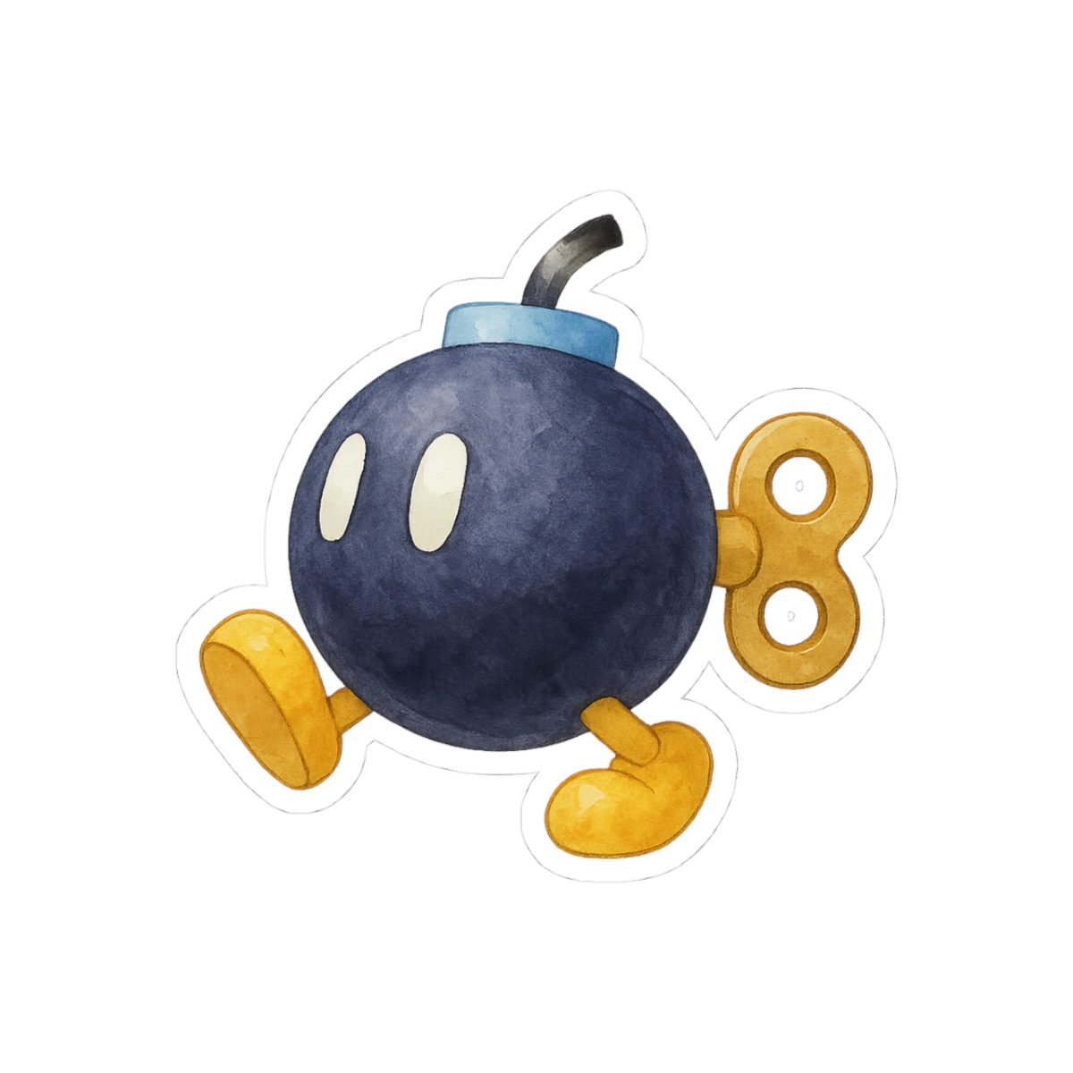 Cute Bomb-Omb Adorable Mario Sticker - Official stickers merchandise