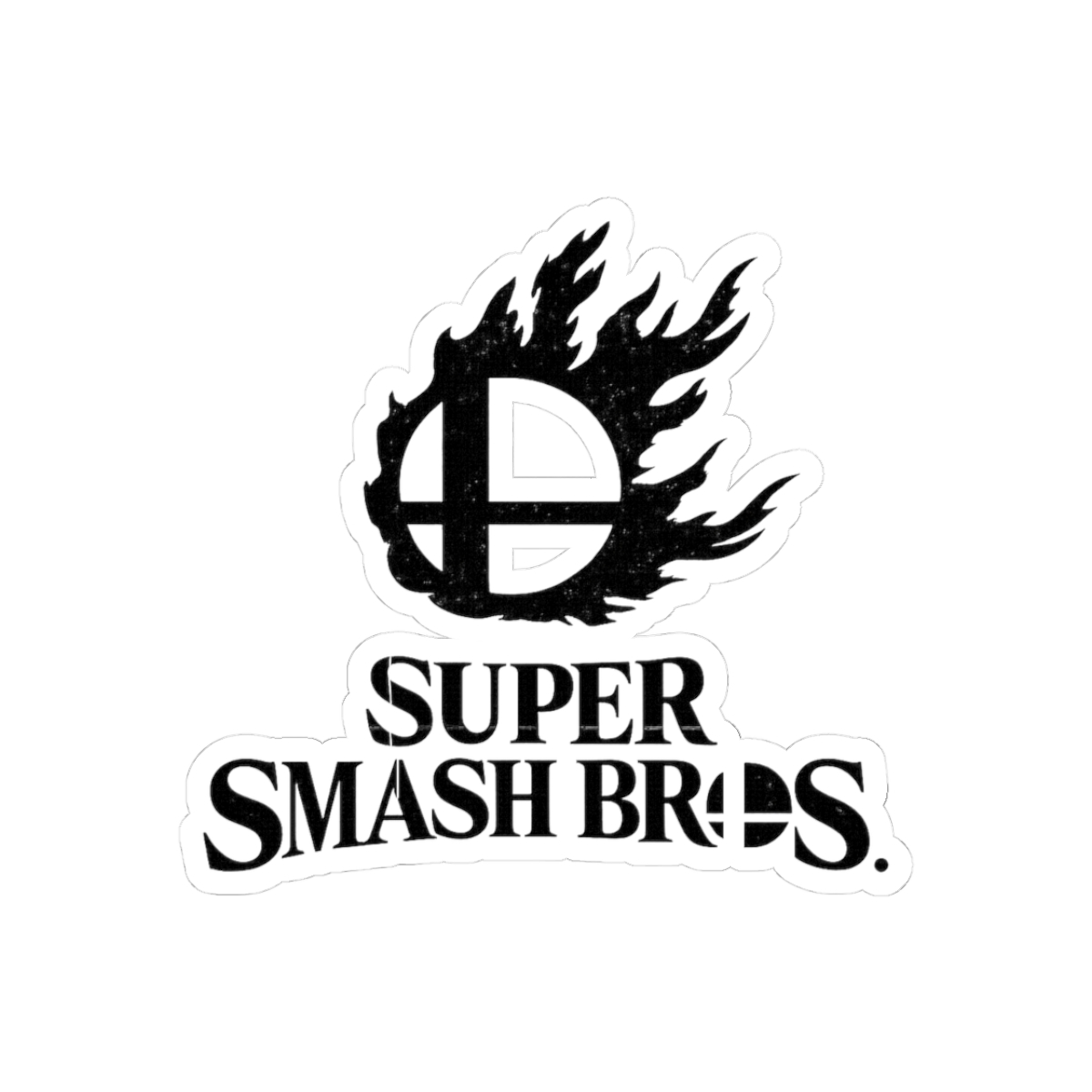 Super Smash Bros Logo Gaming Sticker - Official stickers merchandise