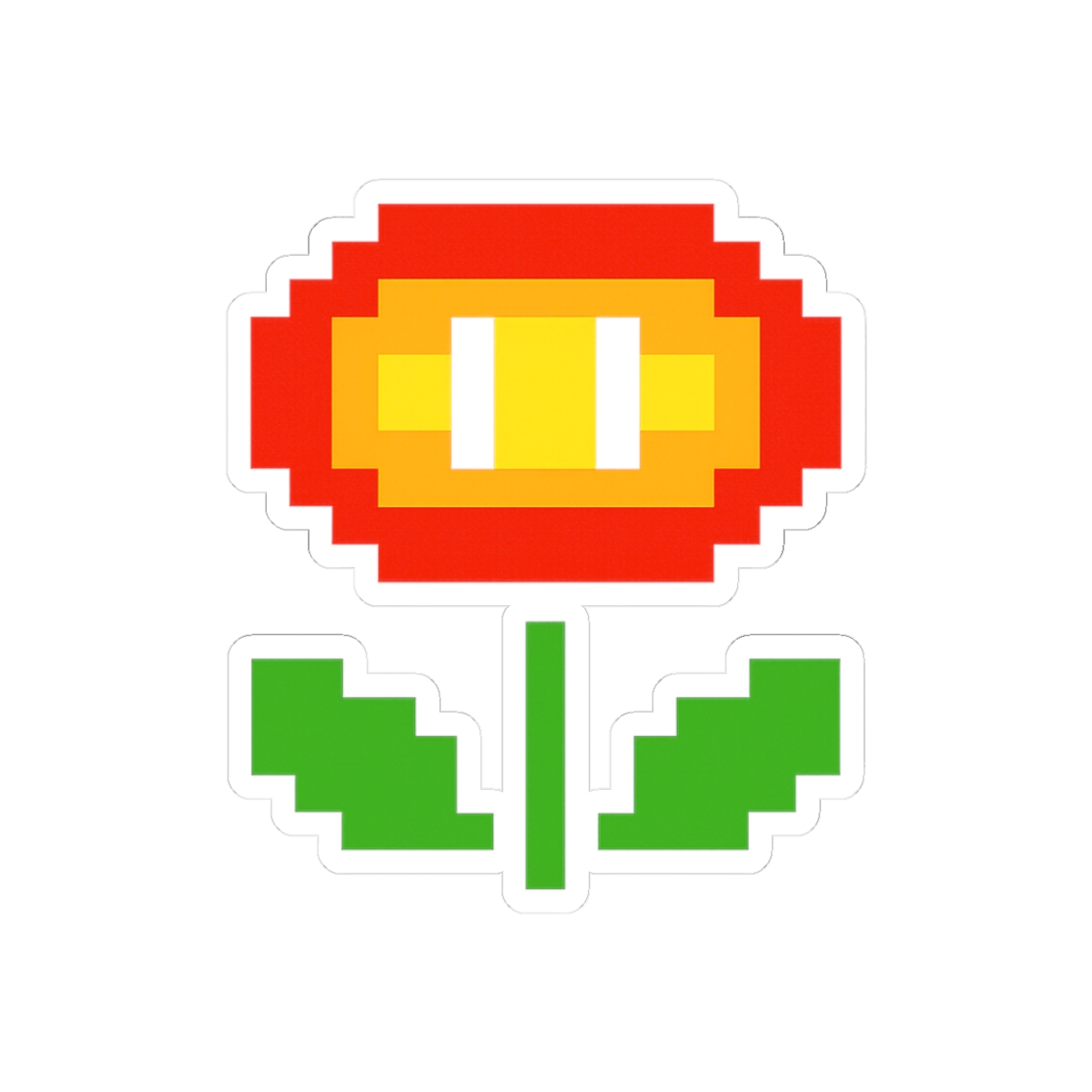 Mario Fire Flower Power-Up Sticker - Official stickers merchandise