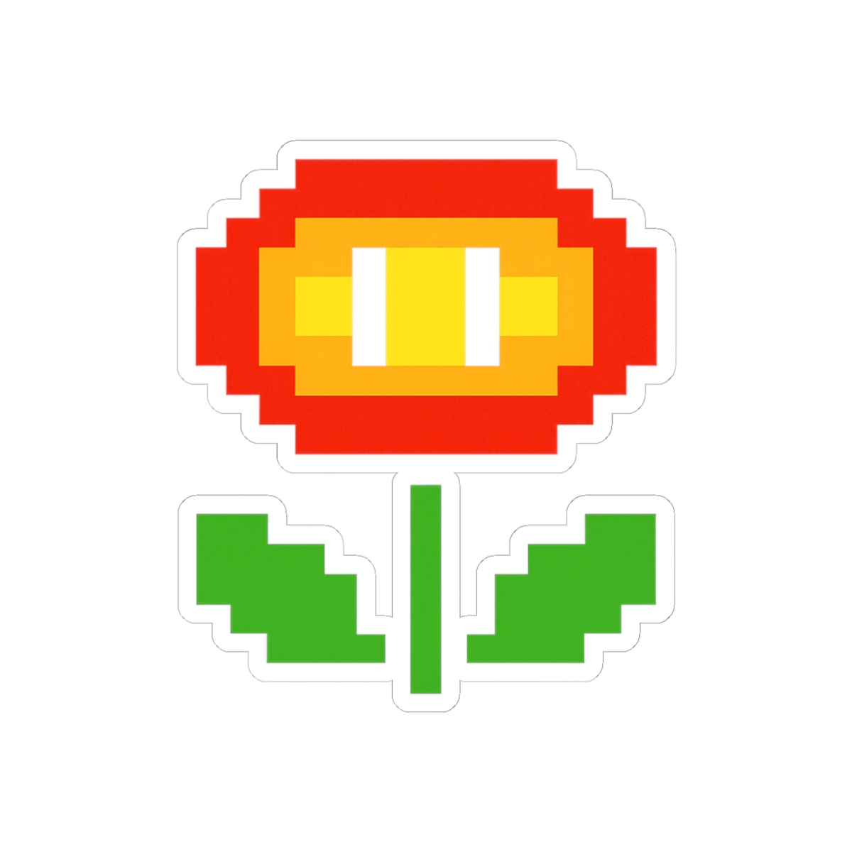 Mario Fire Flower Sticker | Bold Power-Up Vinyl Decal