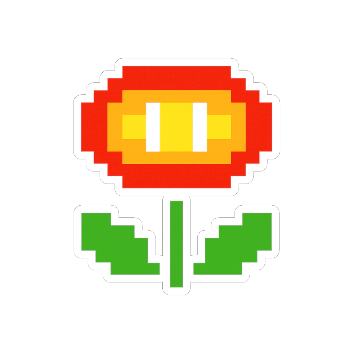Mario Fire Flower Sticker | Bold Power-Up Vinyl Decal
