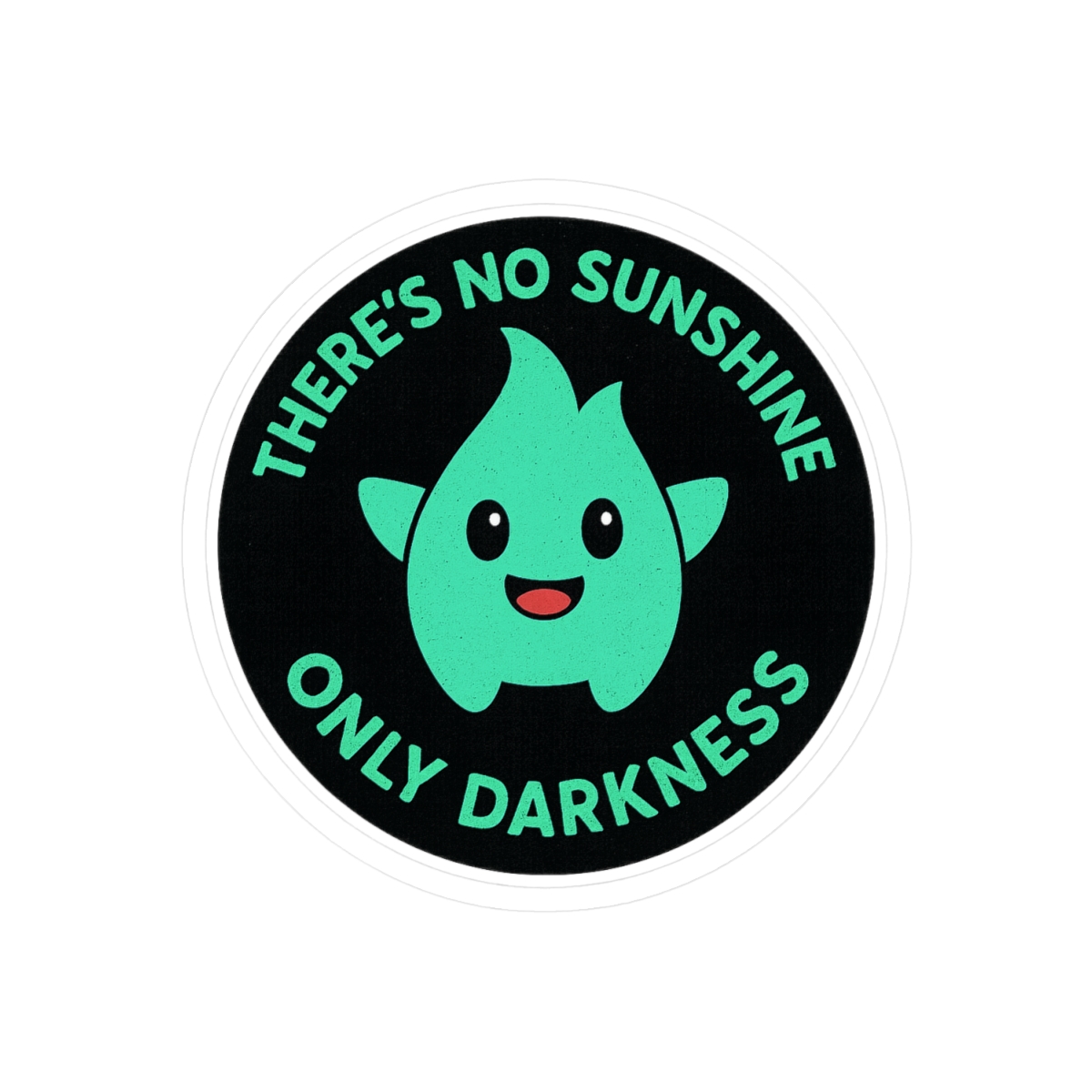 Lumalee Only Darkness Sticker | Cute Mario Ghost Vinyl Decal