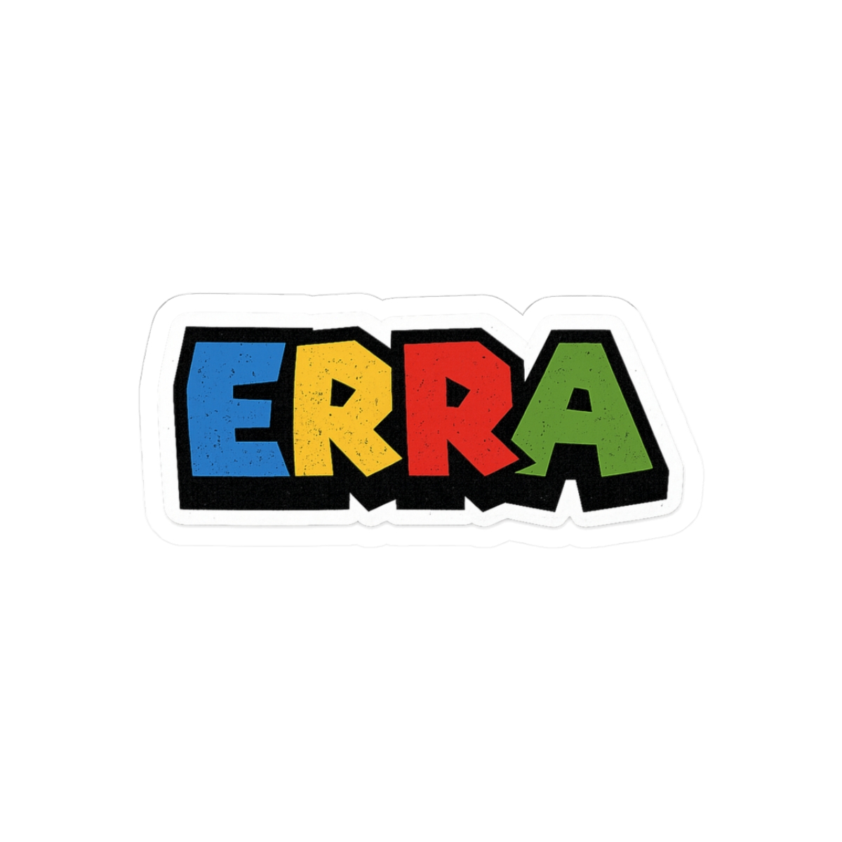 Erra Super Mario Progressive Metal Sticker - Official stickers merchandise