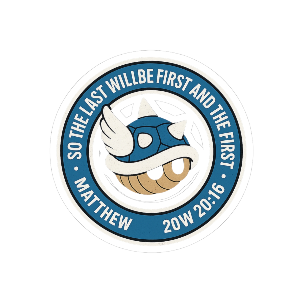Blue Turtle Shell Mario Kart Sticker - Official stickers merchandise