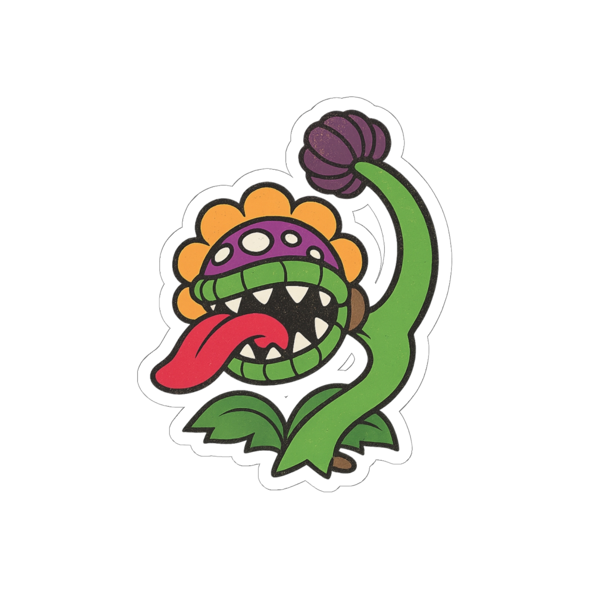 Dino Piranha Sticker | Cute Vinyl Decal