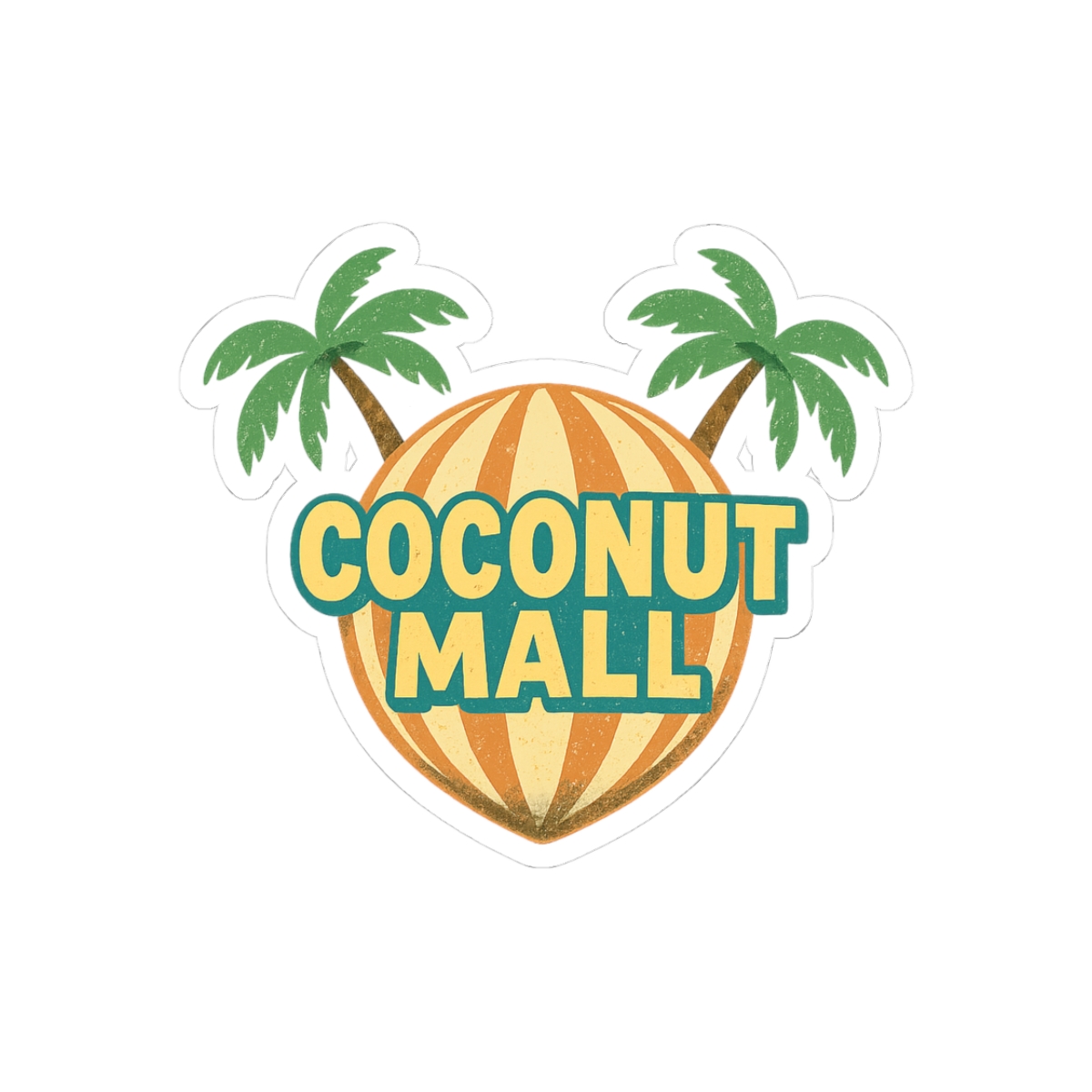 Coconut Mall Mario Kart Logo Retro Gaming Sticker - Official stickers merchandise