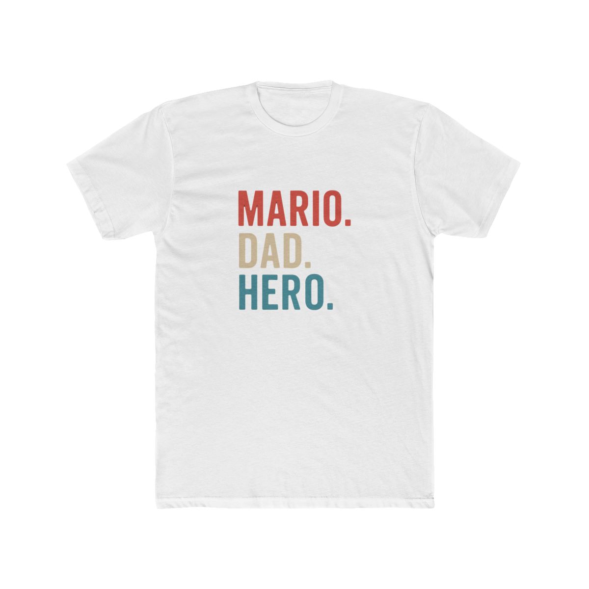 Mario Dad Hero Crest Super Gaming T-Shirt - Official t-shirts merchandise