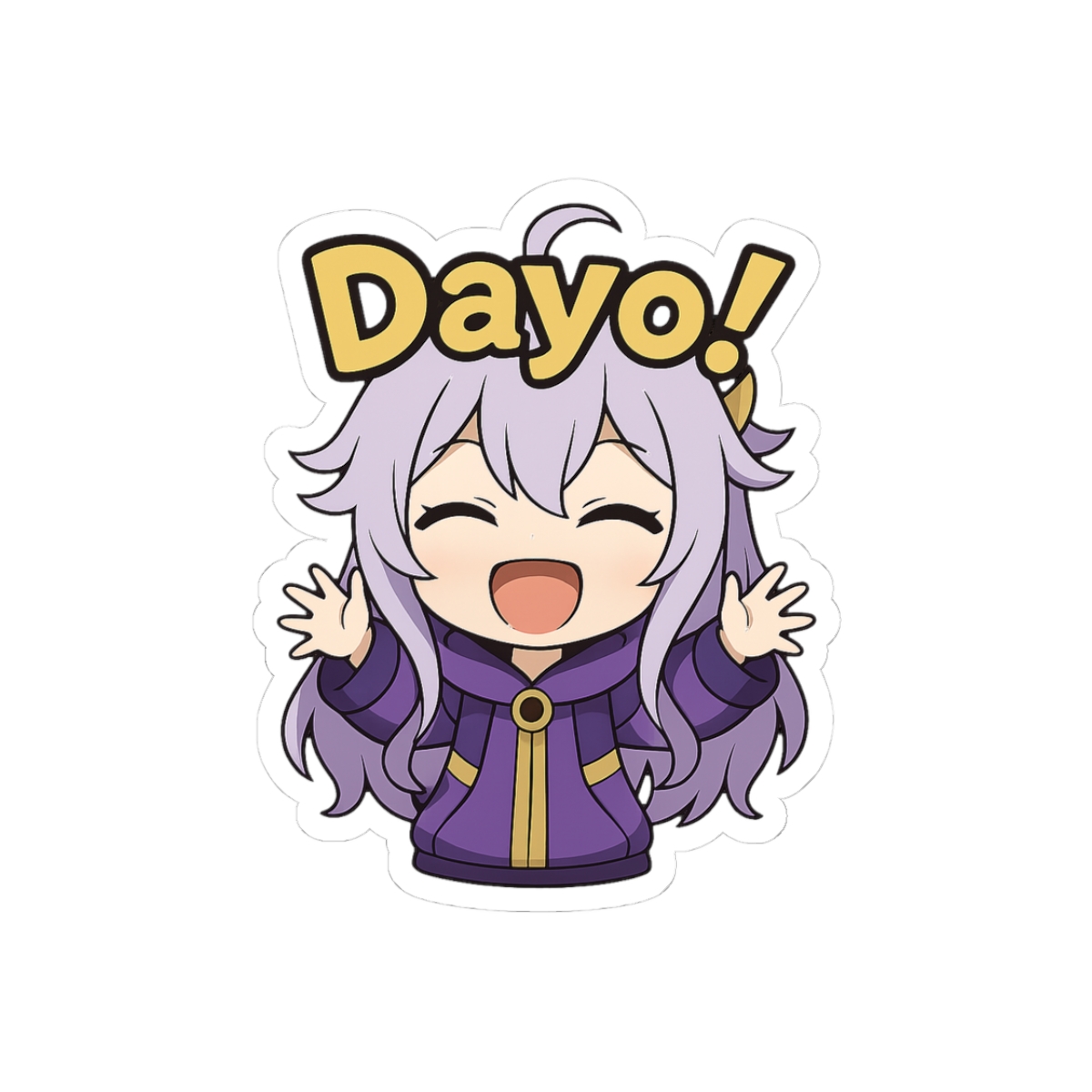 Henya the Genius Mario Party Style Sticker Dayo! - Official stickers merchandise