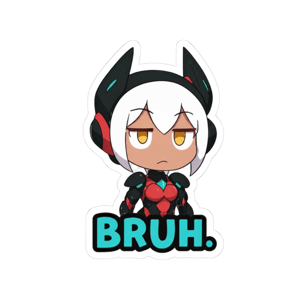 Cyborg Zentreya Mario Party BRUH VTuber Sticker - Official stickers merchandise