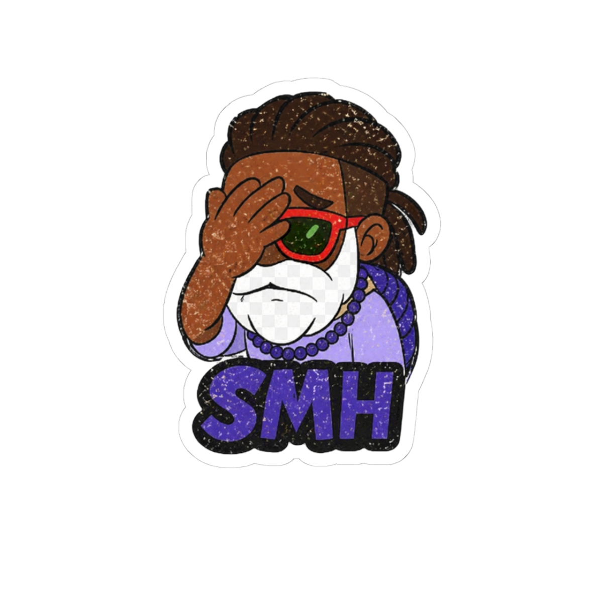 YaBoyRoshi Mario Party SMH Funny Gaming Sticker - Official stickers merchandise