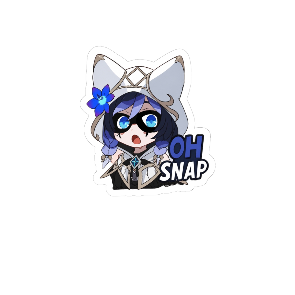 Snuffy Mario Party Oh Snap Funny Sesame Gamer Crossover Sticker - Official stickers merchandise