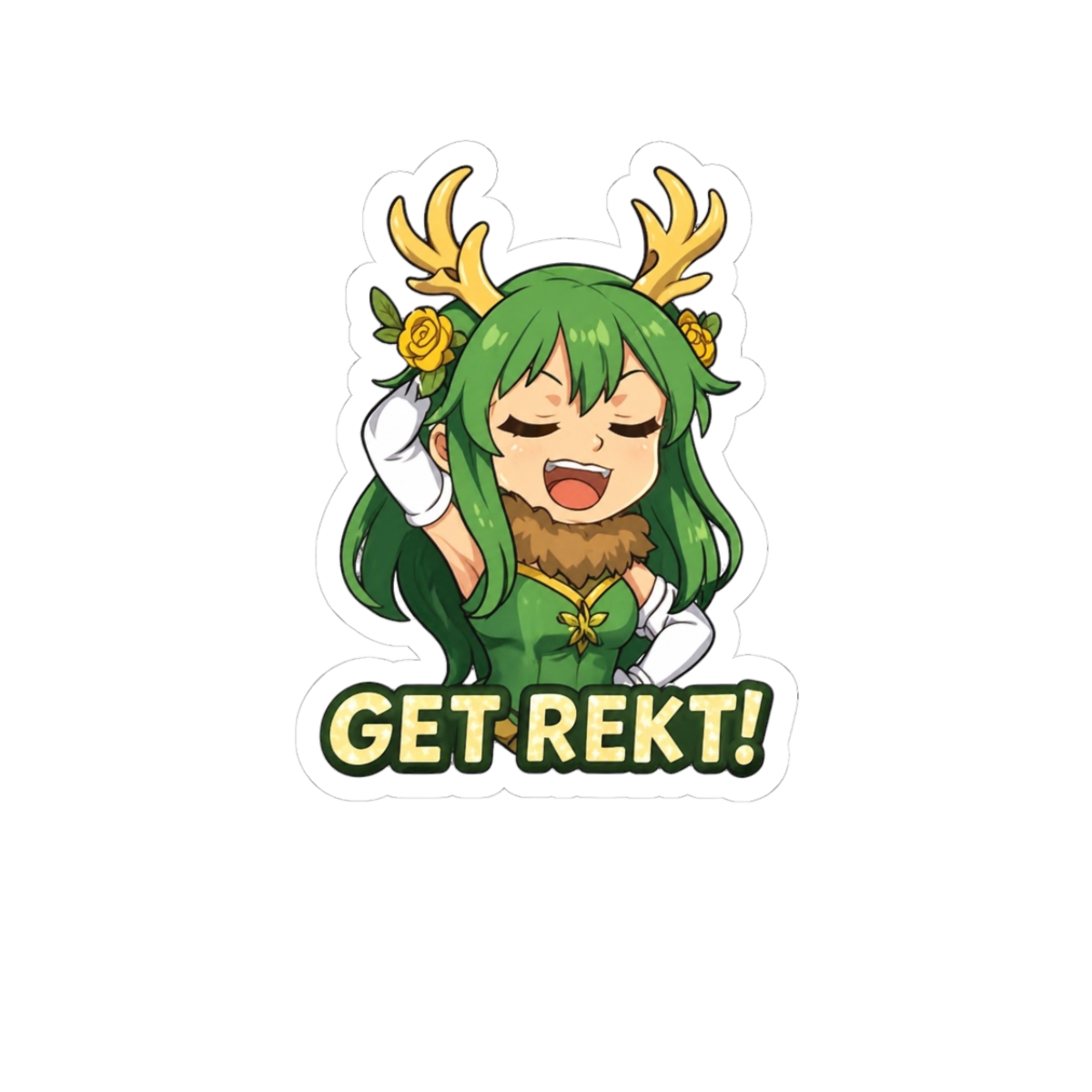 Haruka Karibu Mario Party Get Rekt Funny Gaming Sticker - Official stickers merchandise