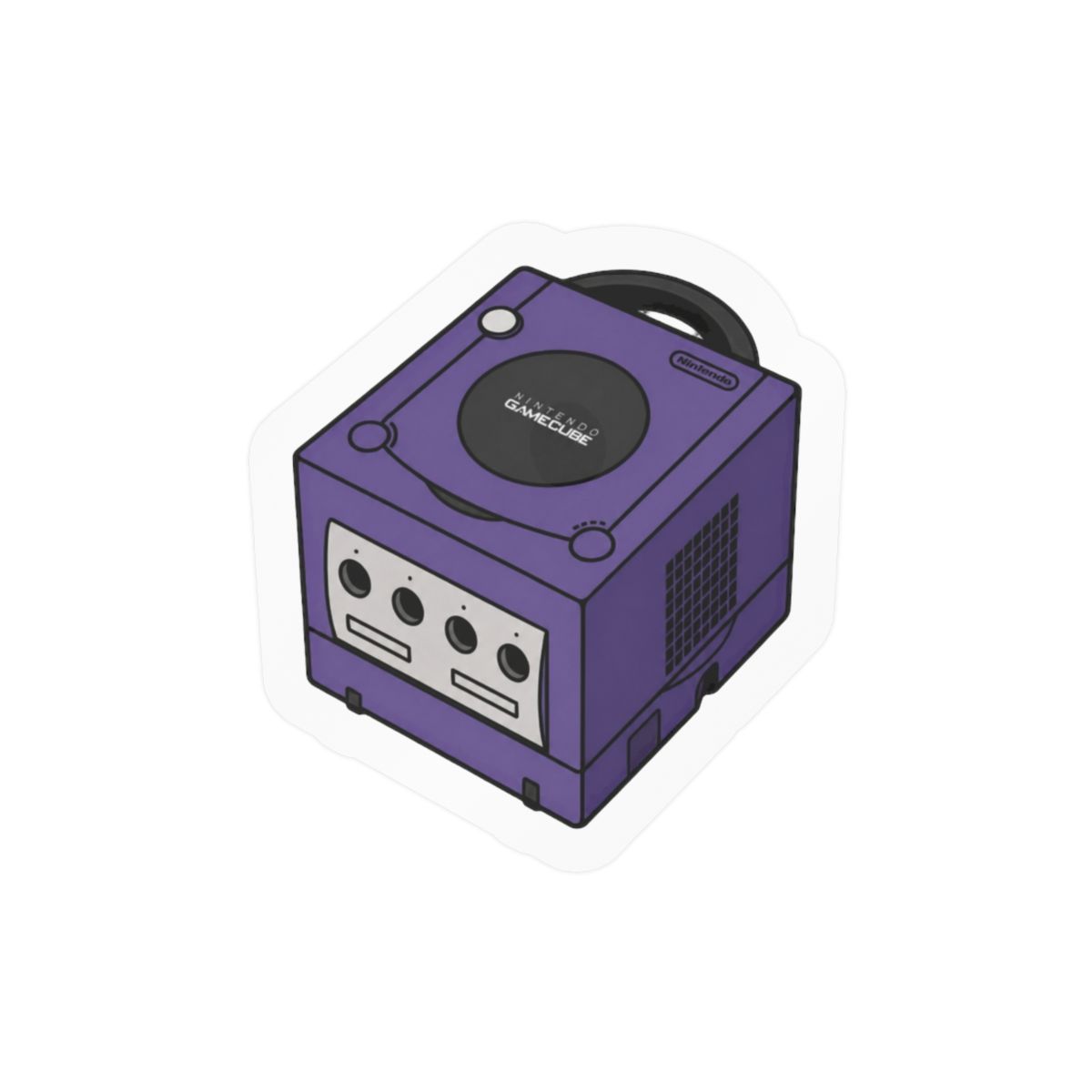 Classic Cube Sticker | Retro Puzzle Vinyl Decal - Official stickers merchandise