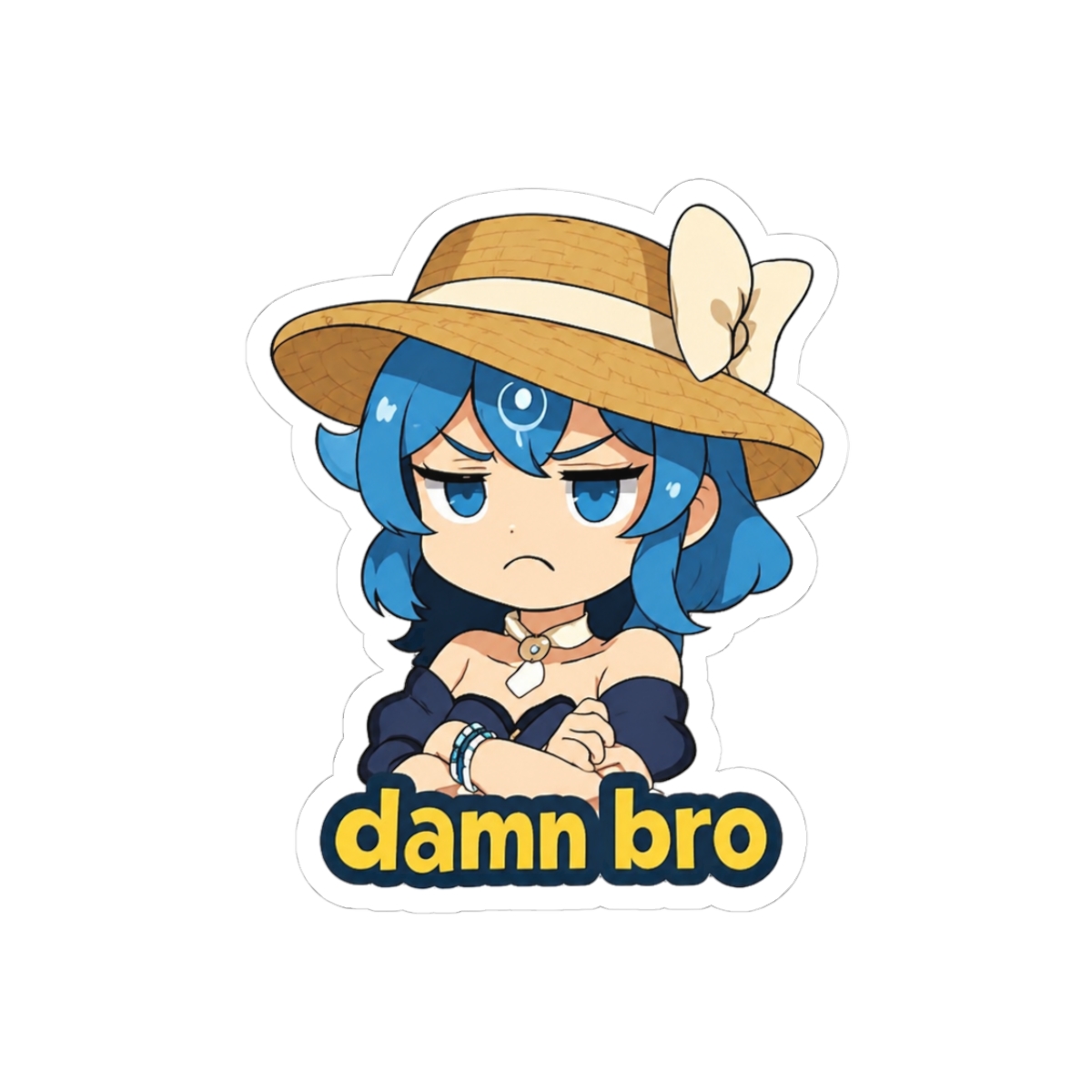 Bao 'Damn Bro' Mario Party Style Funny Gaming Meme Sticker - Official stickers merchandise