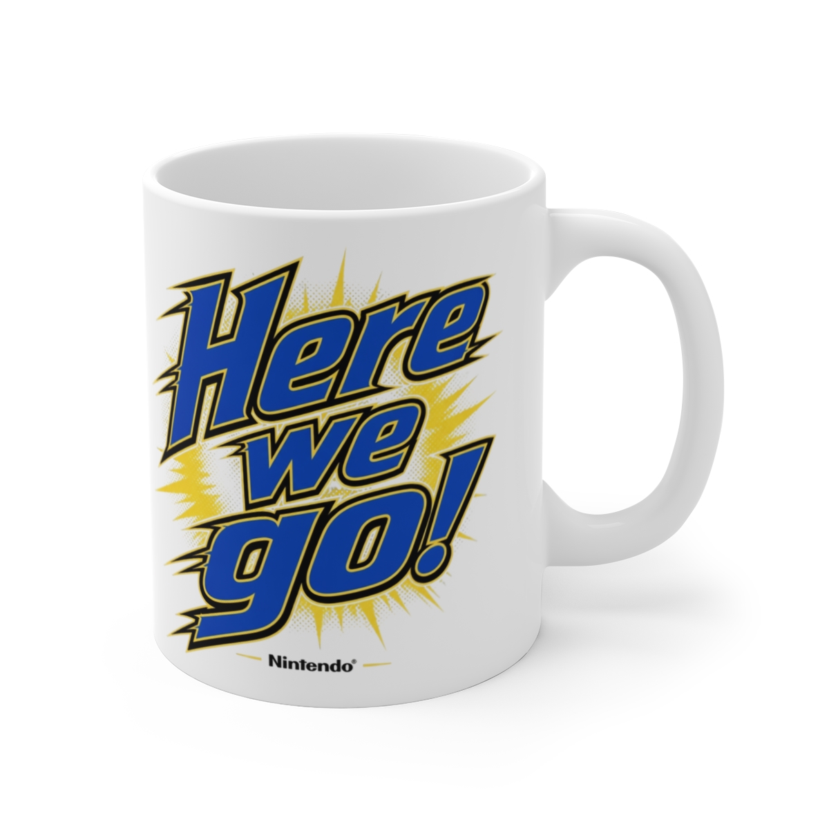 Mario "Here we go!" White Mug - Official mugs merchandise