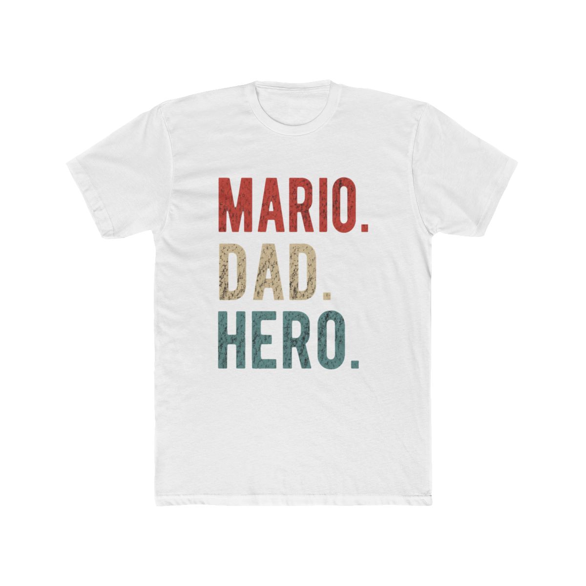Mario Dad Hero Rolled Sleeve T Shirt - Official t-shirts merchandise
