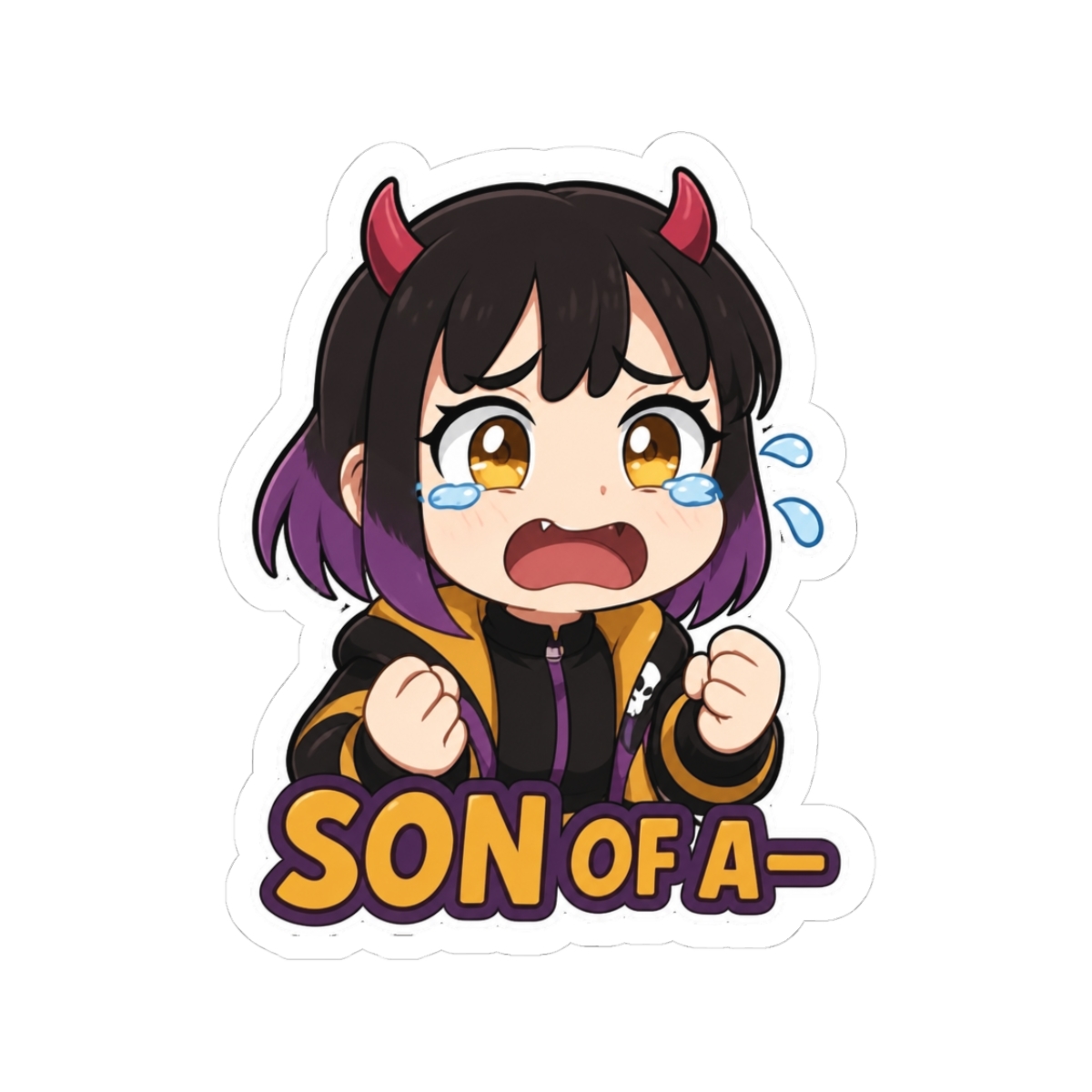 Rainhoe Mario Party Style Sticker SON OF A - Official stickers merchandise