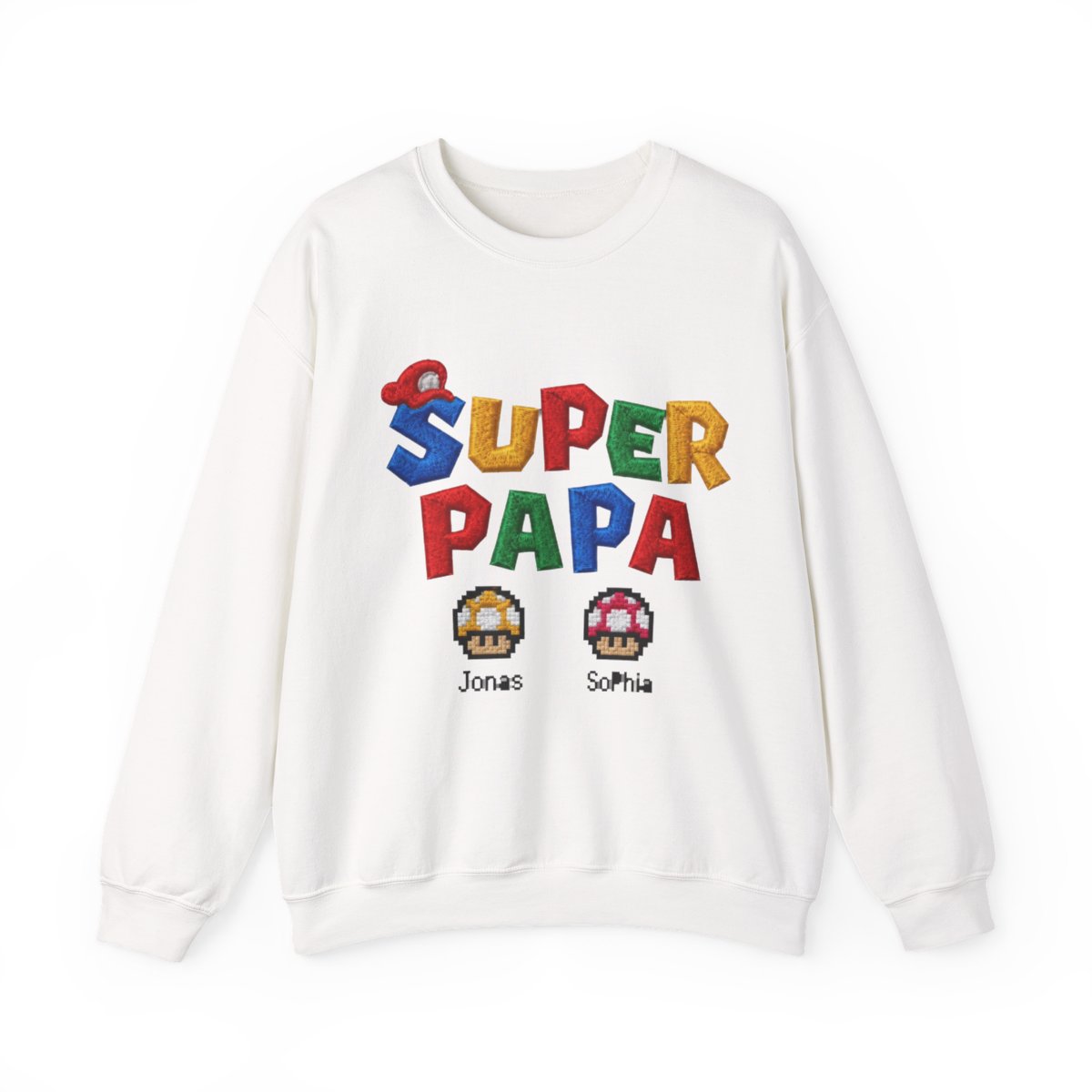 Custom Mario Superpapa Crewneck - Official sweatshirts merchandise
