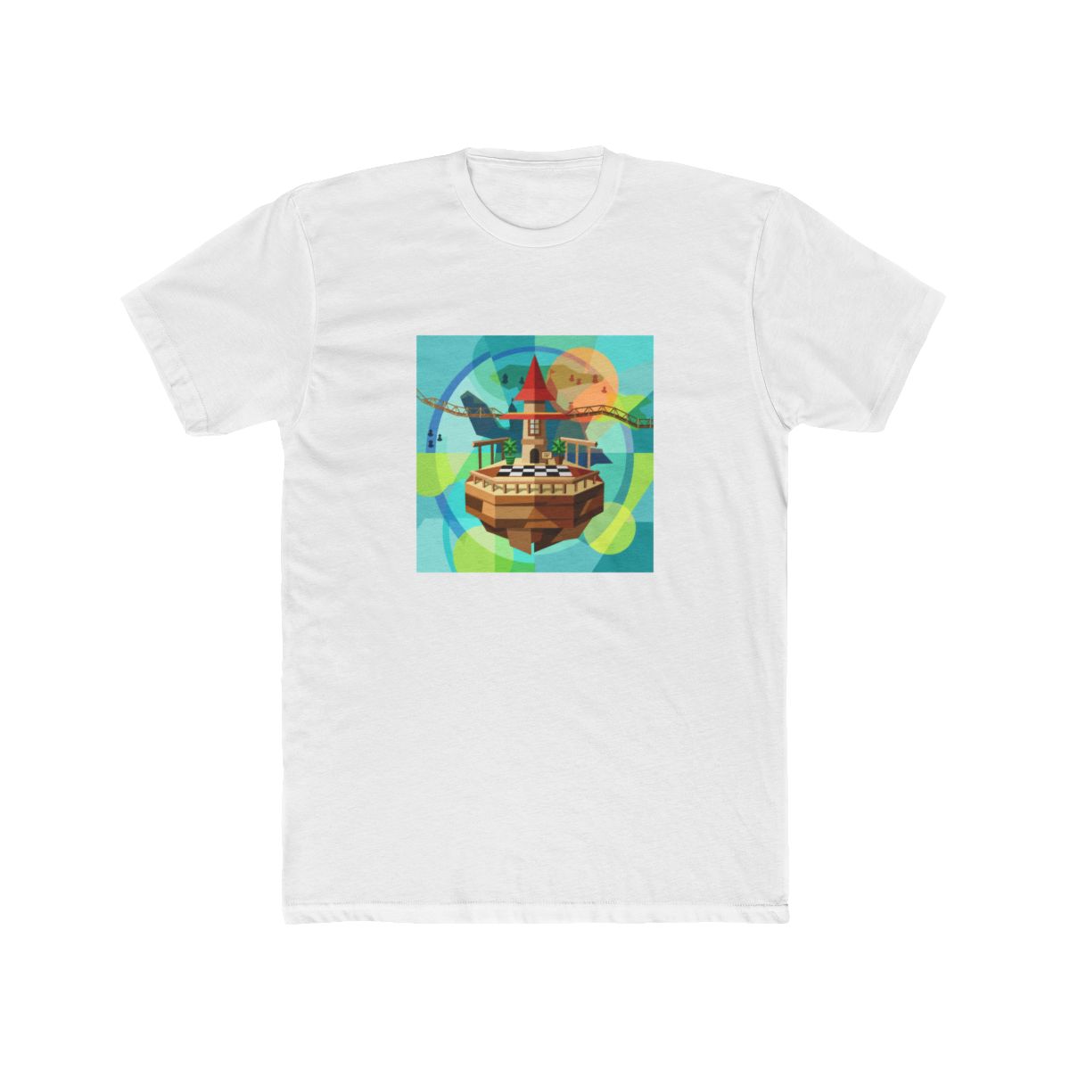 Peach's Castle Abstract Mario T-Shirt - Official t-shirts merchandise