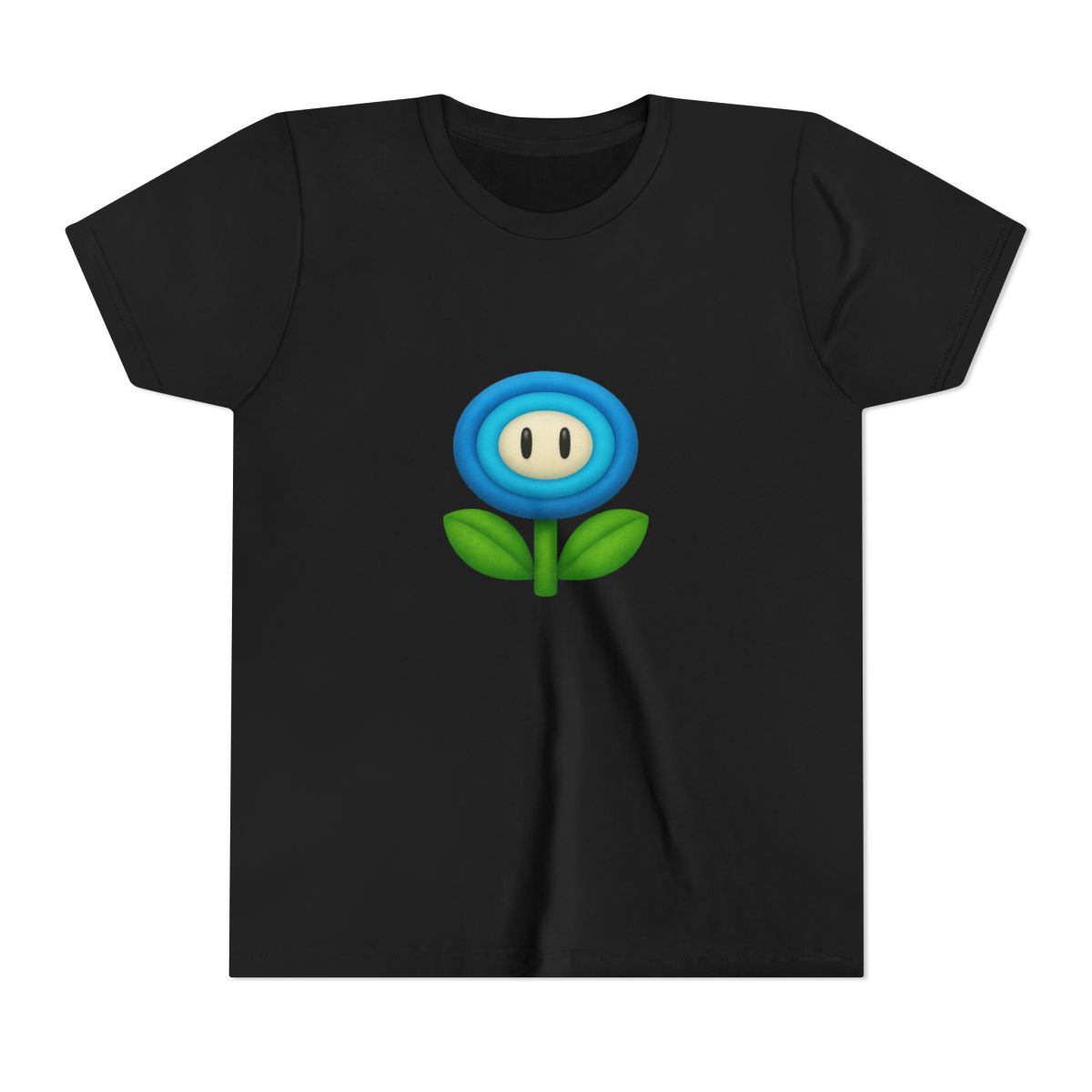 Crystalline Ice Flower Minimalist Kids T-Shirt