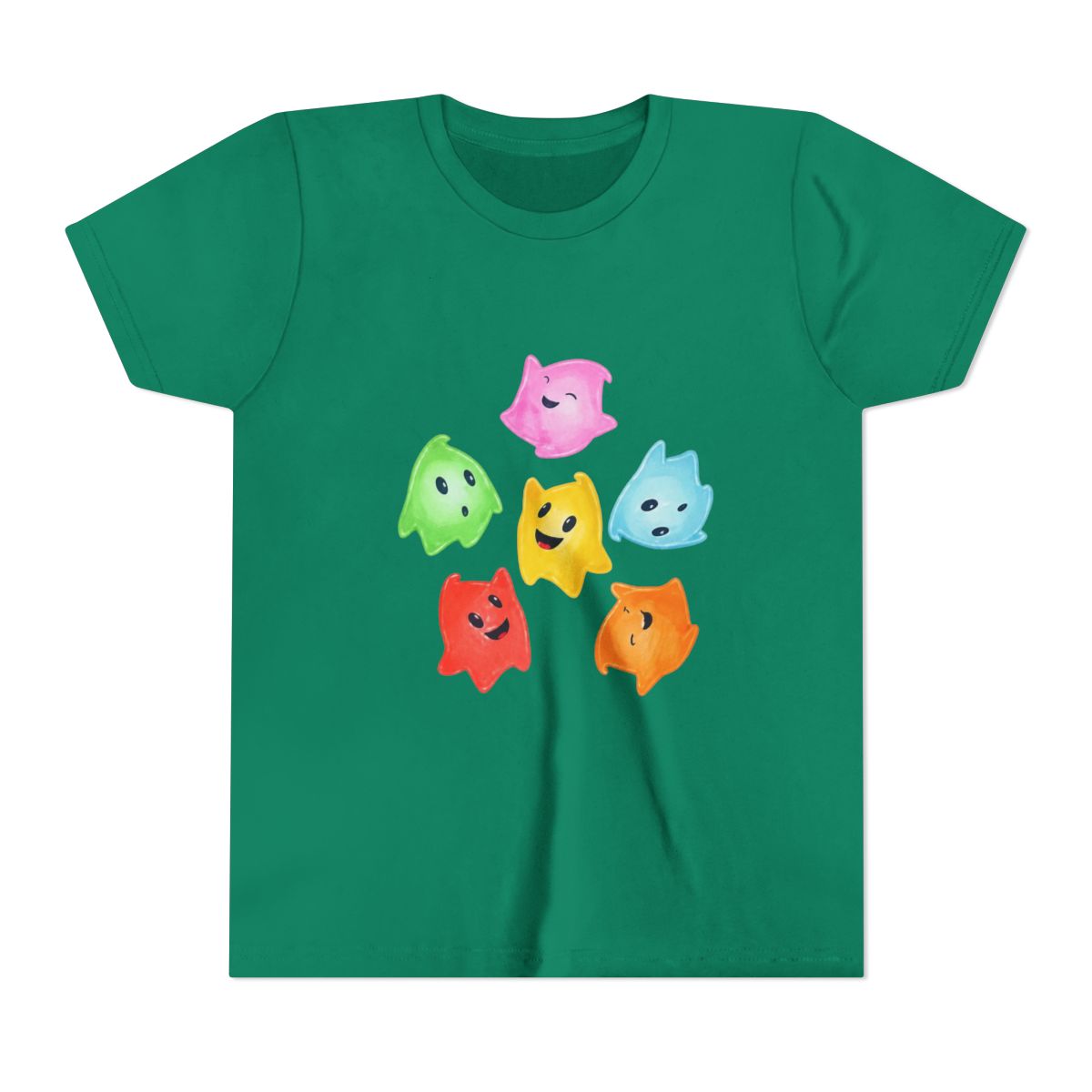 Nintendo Super Mario Galaxy Lumas Graphic Kids T Shirt - alternate angle 2, merchandise
