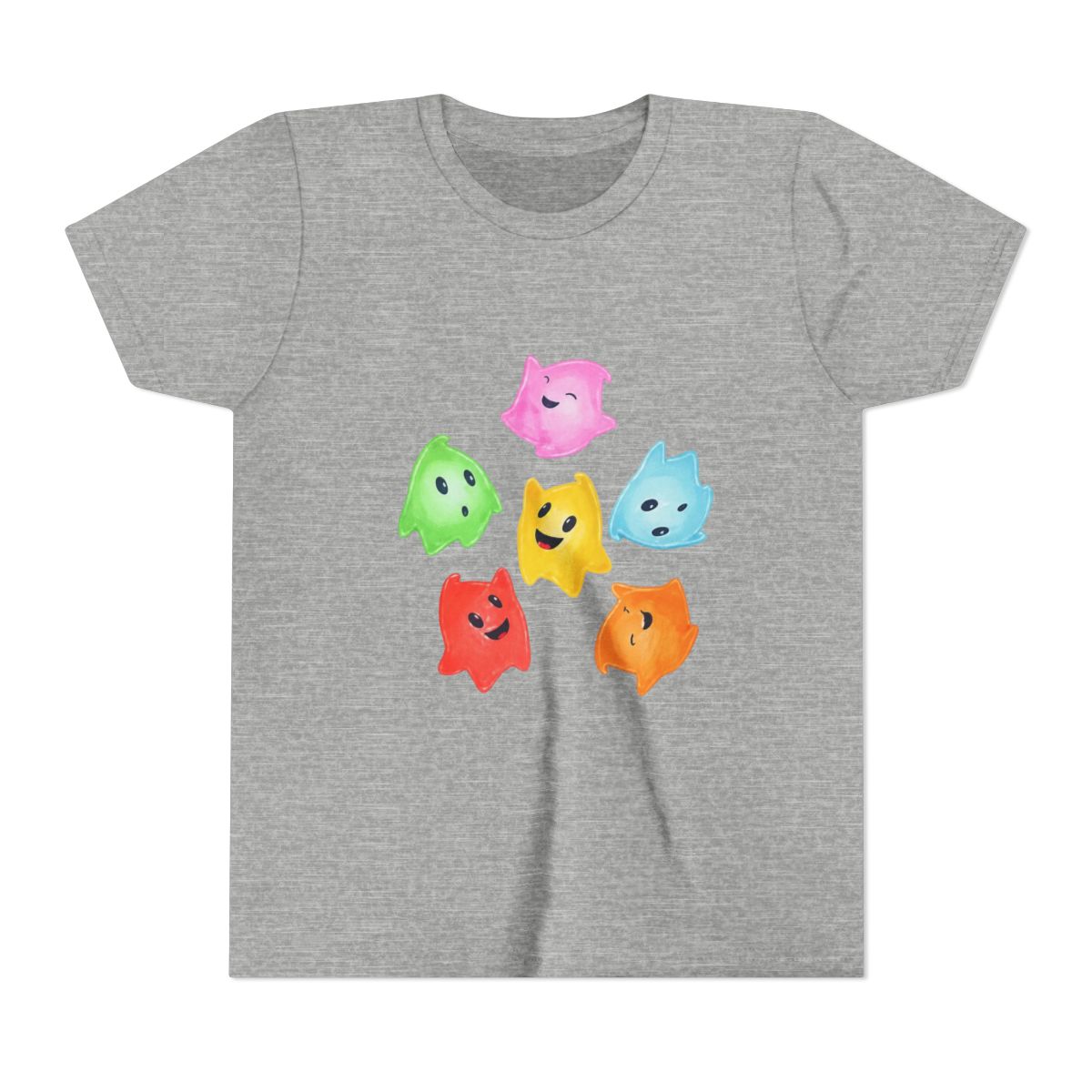 Nintendo Super Mario Galaxy Lumas Graphic Kids T Shirt - alternate angle 3, merchandise