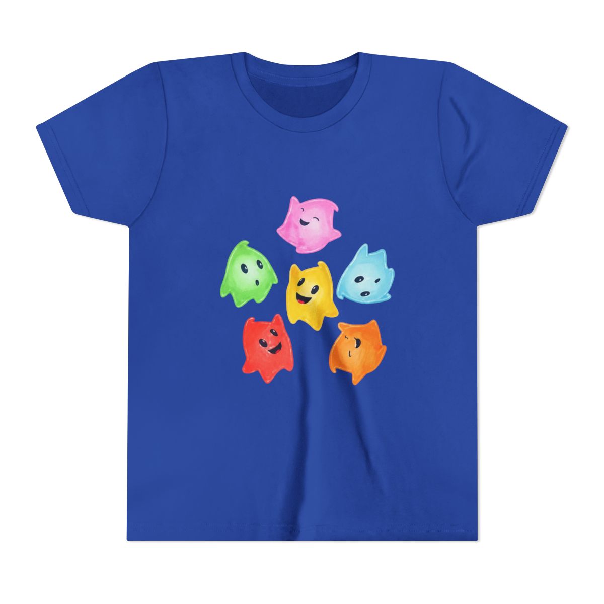Nintendo Super Mario Galaxy Lumas Graphic Kids T Shirt - alternate angle 4, merchandise